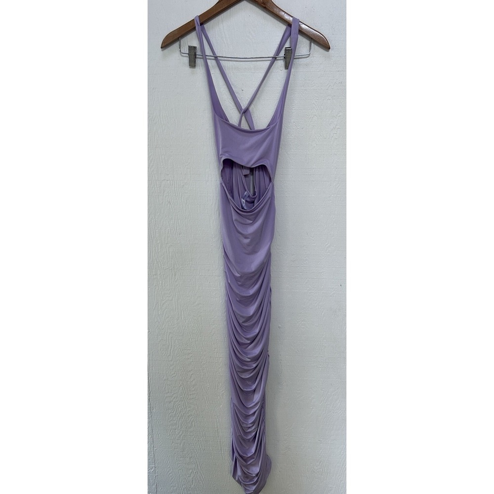 NEW Lucy in the Sky Ruched Cutout Maxi in Lilac Maxi Size XS Stretch Long‎ - Picture 5 of 6